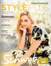 Каталог женской одежды нестандартных размеров немецкой компании Schwab Style Plus лето 2019