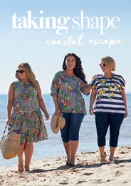 Лукбуки женской одежды plus size австралийского бренда Taking Shape июнь 2019