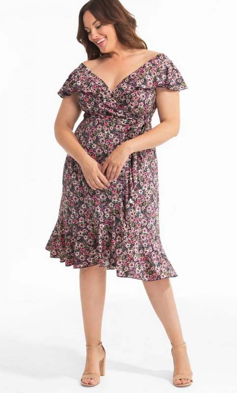 Платья для полных женщин американского бренда Kiyonna весна-лето 2019