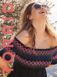 Lookbook женской одежды нестандартных размеров американского бренда Torrid апрель 2019