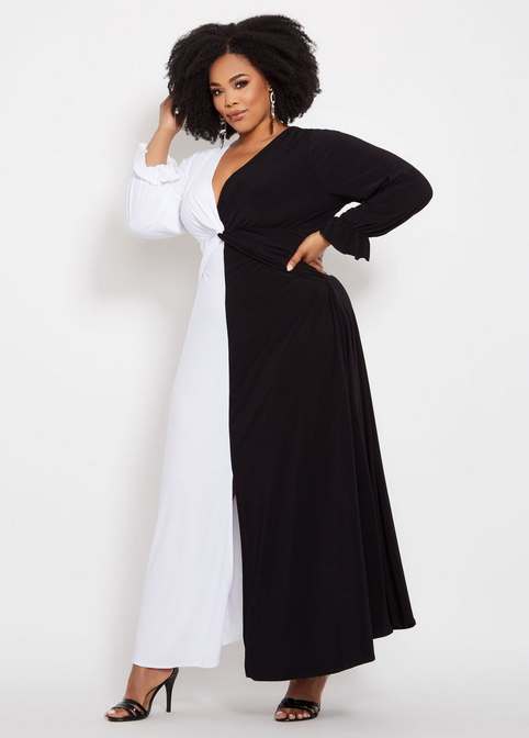 Весенняя коллекция платьев для полных женщин американского бренда Ashley Stewart 2019