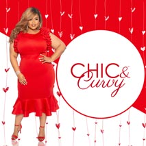 Платья для полных женщин американского бренда Chic & Curvy весна 2019