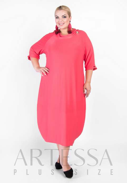 Платья для полных женщин российского бренда Artessa весна 2019