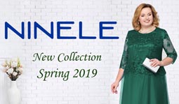 Нарядные платья для полных женшин белорусского бренда Ninele весна 2019