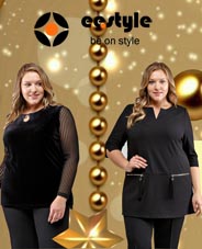 Коллекция женской одежды больших размеров российского бренда ee-style зима 2018-19
