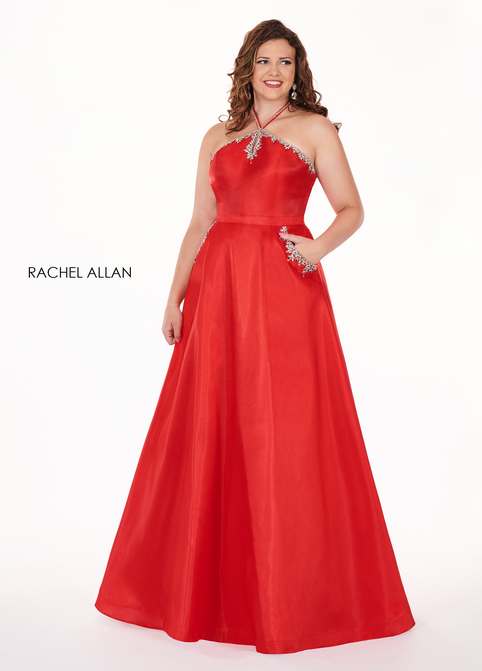 Вечерние платья на Новый 2019 год для полных девушек американского бренда Rachel Allan