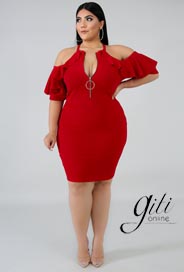 Новогодние платья для полных американского бренда Giti 2019