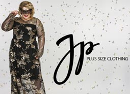 Новогодняя коллекция платьев для полных женщин российской компании Jetty Plus 2019