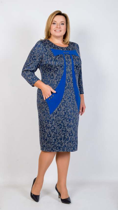 Новогодняя коллекция платьев для полных женщин белорусской компании TricoTex Style 2019