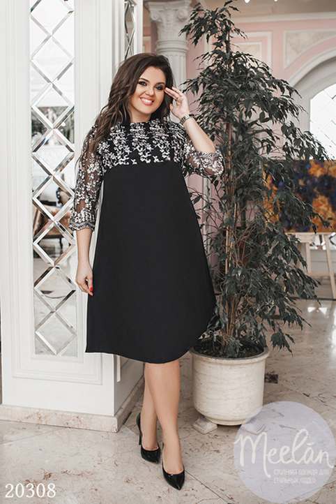 Новогодняя коллекция платьев больших размеров украинского бренда MeeLаn 2019