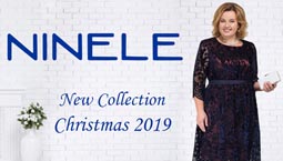 Новогодняя коллекция платьев для полных женщин белорусской компании Ninele 2019