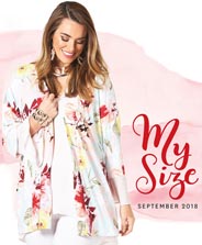 Lookbook женской одежды больших размеров австралийского бренда My Size сентябрь 2018