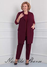 Коллекция одежды для полных женщин белорусской компании Novella Sharm осень-зима 2018-19