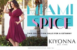 Kiyonna - американский lookbook одежды для полных женщин лето 2018