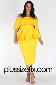 Платья для полных американского бренда PlusSizeFix весна-лето 2018
