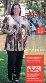 Dale and Waters - австралийский каталог одежды для полных женщин среднего возраста апрель 2018