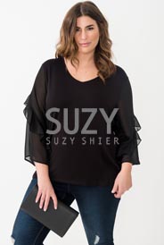 Коллекция женской одежды больших размеров канадского бренда Suzy Shier зима 2018