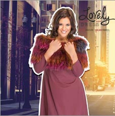 Lookbook женской одежды больших размеров голландского бренда Lovely зима 2017-2018