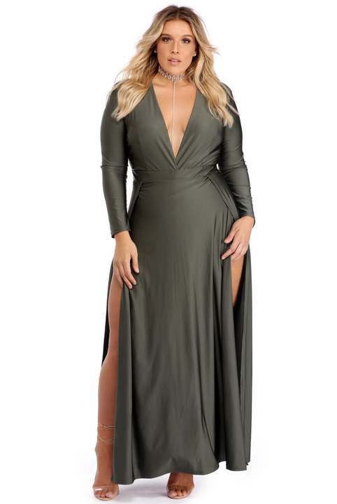 Новогодняя коллекция вечерних платьев для полных женщин американского бренда Windsor 2018