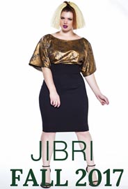 Lookbook стильной одежды для полных девушек и женщин американского бренда Jibri осень 2017