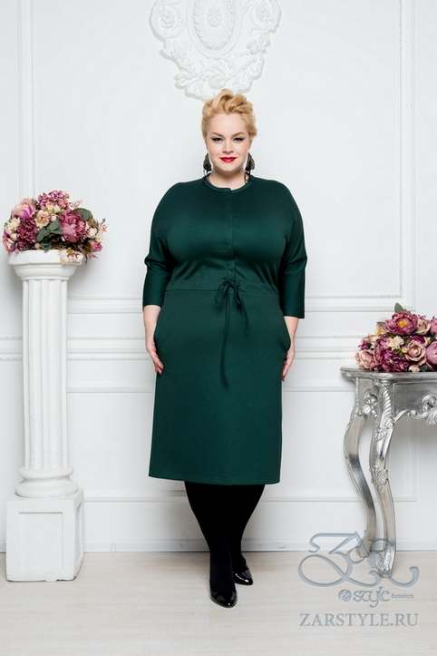 Платья для полных женщин российской компании Заr Style осень-зима 2017-2018