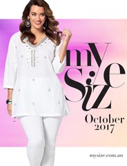 Лукбуки одежды для полных модниц австралийского бренда My Size август-октябрь 2017