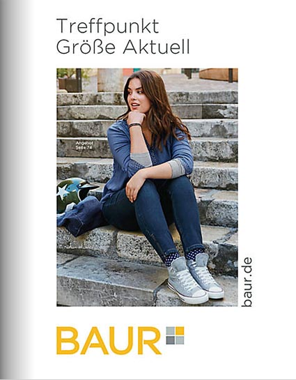Немецкий каталог одежды для полных девушек и женшин Baur Treffpunkt Größe Aktuell осень 2017
