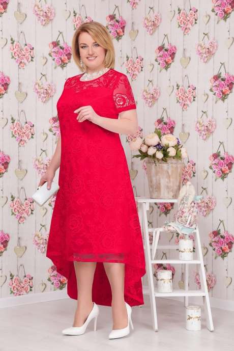 Шикарные платья для полных модниц белорусского бренда NINELE, лето 2017