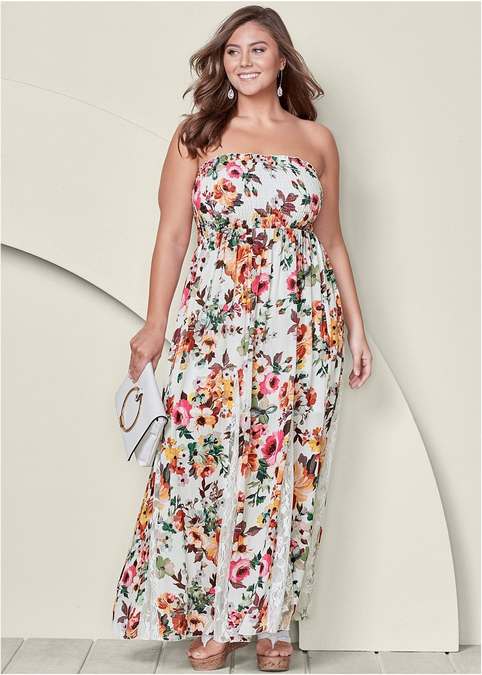 Платья для полных девушек и женщин американского бренда Venus, лето 2017