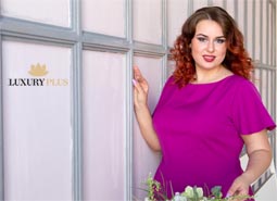 Платья для полных женщин российской компании Luxury Plus, весна-лето 2017