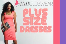 Коктейльные платья для полных девушек и женщин американского бренда Amiclubwear, лето 2017