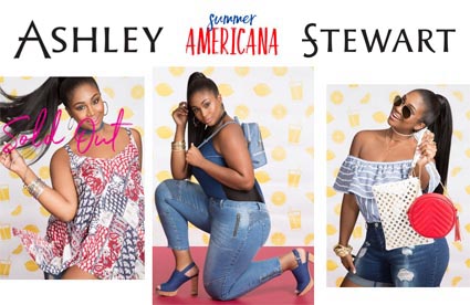 Американский lookbook женской одежды больших размеров Ashley Stewart, июнь 2017
