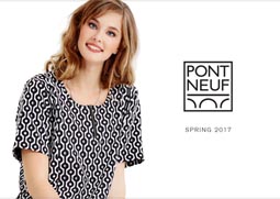 Датские лукбуки женской одежды для полных женщин Pont Neuf, весна-лето 2017