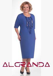 Платья для полных женщин белорусского бренда ALGRANDA, весна-лето 2017