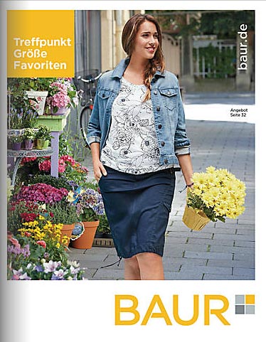 Немецкий каталог женской одежды больших размеров Baur Treffpunkt Größe Favoriten, весна-лето 2017