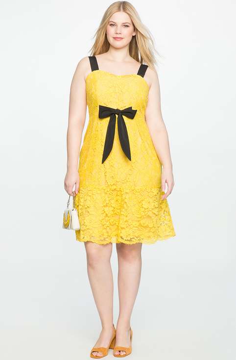 Платья для полных девушек и женщин американского бренда Eloquii, весна-лето 2017