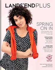 Американский каталог женской одежды больших размеров Lands' End, весна 2017