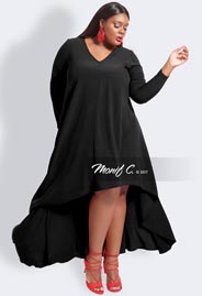 Коллекция женской одежды больших размеров американского бренда Monif C. Весна-лето 2017
