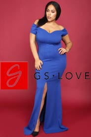 Платья макси для полных американского бренда GS-Love, весна-лето 2017