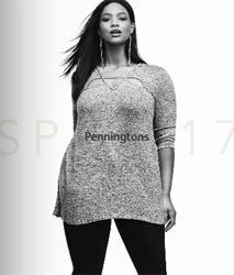 Канадский lookbook женской одежды больших размеров Penningtons, весна 2017