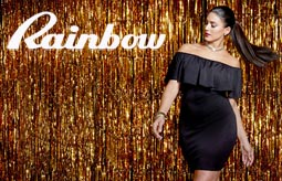 Платья для полных женщин американской компании Rainbow, зима 2017