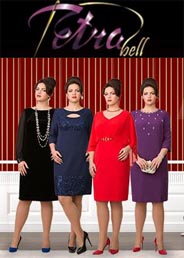 Новогодняя коллекция платьев для полных женщин белорусской компании Tetrabell 2017