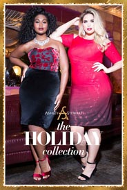 Праздничный каталог женской одежды больших размеров американского бренда Ashley Stewart, ноябрь 2016