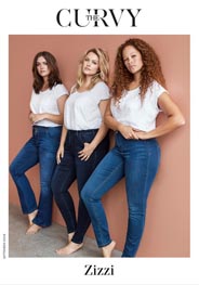 Журналы-каталоги одежды для полных девушек и женщин The Curvy датского бренда Zizzi, осень 2016
