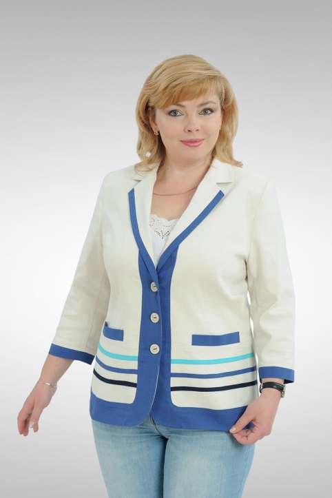Пиджаки и труакары для полных женщин киргизского бренда E-Line Moda, осень-зима 2016-2017