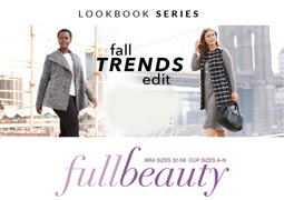 Серия лукбуков женской одежды больших размеров американского бренда FullBeauty, осень 2016