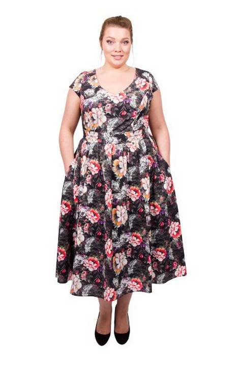 Платья для полных женщин английского бренда Scarlett & Jo, осень 2016