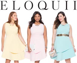 Летние платья для полных модниц 2016 американского бренда Eloquii