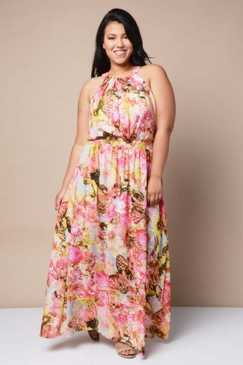 Длинные платья и сарафаны для полных женщин американского бренда GS-Love, лето 2016