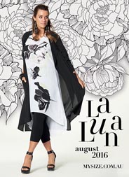 Лукбуки женской одежды больших размеров австралийского бренда My Size, июль-август 2016